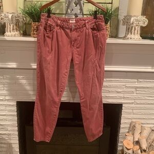 Wash Lab Salmon Pink Cotton Skinny Pants Size 30 Used